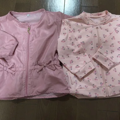 女の子 アウター 90cm 80cm 2枚セット