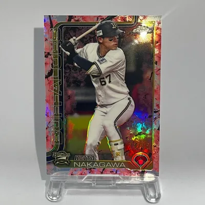 topps chrome NPB 2025 中川圭太 サクラパラレル