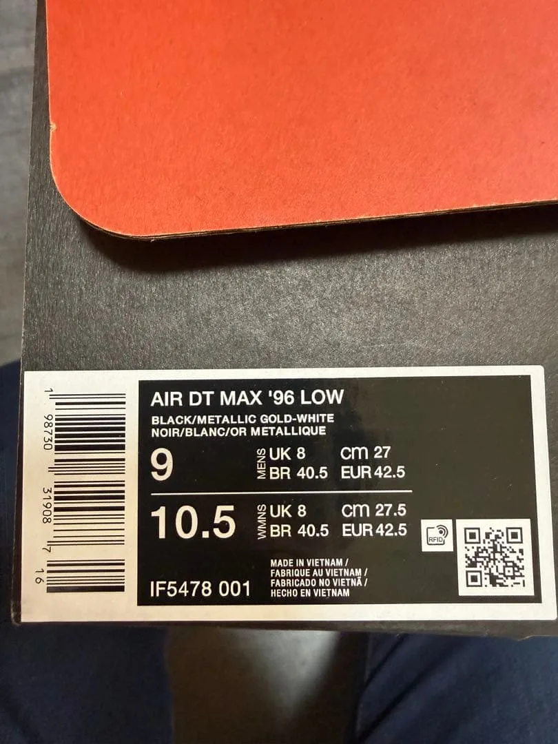 NIKE AIR DT MAX '96 ต่ำ 27ซม
