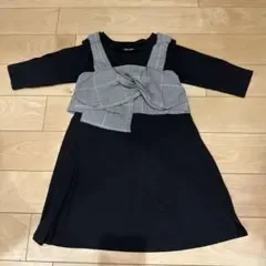 GLOBAL WORK ドッキングワンピース チェック柄 M