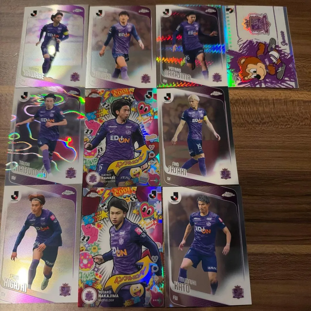 サンフレッチェ広島 Topps Chrome Jリーグ 9枚セット