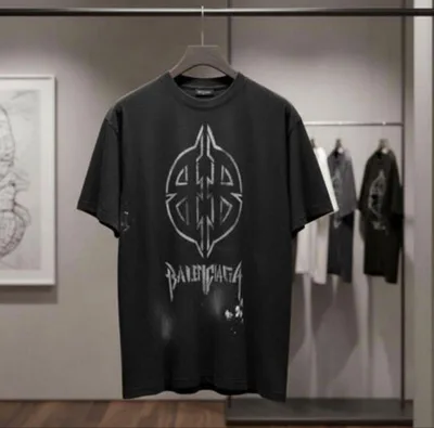BALENCIAGA METAL BB Tシャツ ブラック