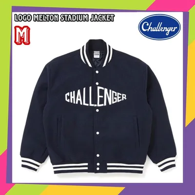 CHALLENGER LOGO MELTON STADIUM JACKET M