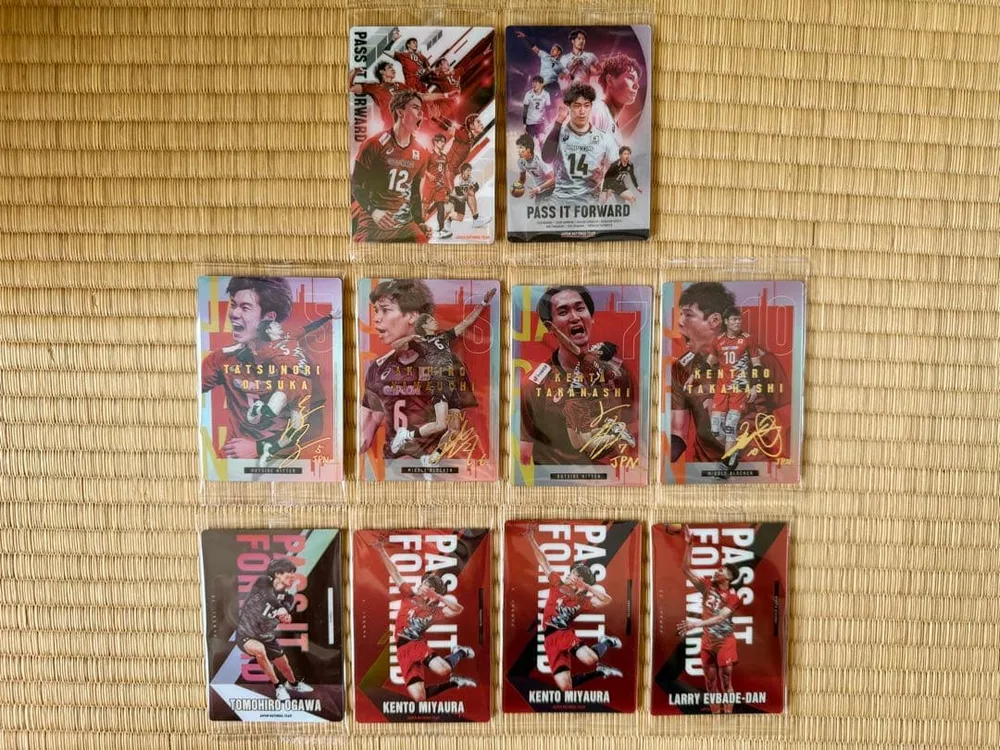男子バレー 日本代表 ウエハース カード まとめ売り 10枚セット