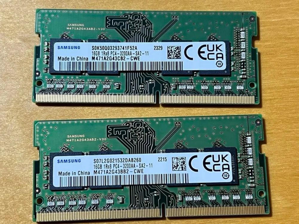 SAMSUNG ノートPC用メモリ 16GB 2枚セット (計32GB)