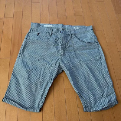 大きいサイズ40GAP 1969 ヒッコリー ストライプ ハーフパンツ メンズ
