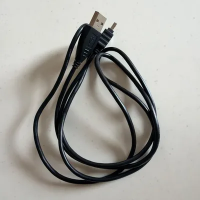 USB-A Mini USB Type-B ケーブル ブラック 約1.3m