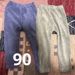 ユニクロ コーデュロイライクレギンス 90センチ 2点セット
