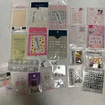 ネイルパーツ ネイルシール 大量まとめ売り リボン ハート デコパーツ