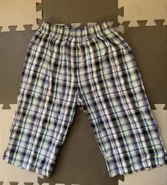 MUJI ハーフパンツ チェック柄 150㎝