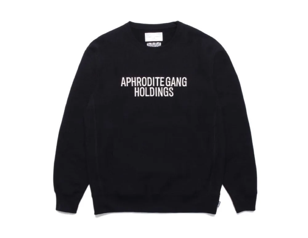 舐達麻 × WACKO MARIA CREW NECK SWEAT 黒M