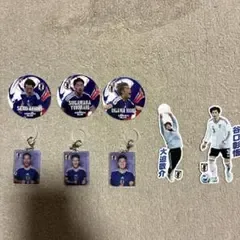サッカー日本代表 ダイカットステッカー アクリルチャーム 丸型ステッカー まとめ