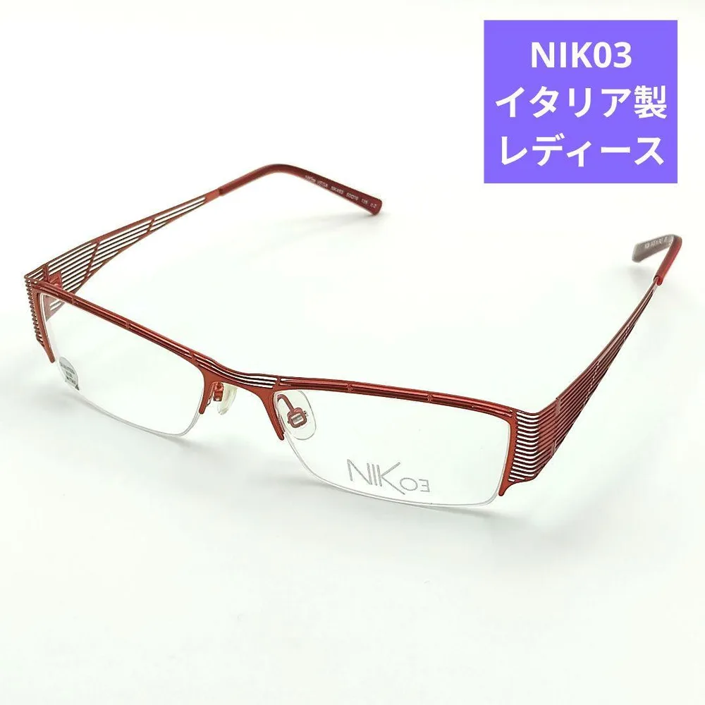 新品未使用 NIK03 ニックゼロスリー メガネ NK463 レディース