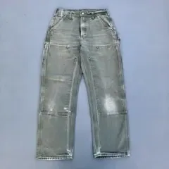【希少カラー】Carhartt ダブルニー B01 MOS USA W30
