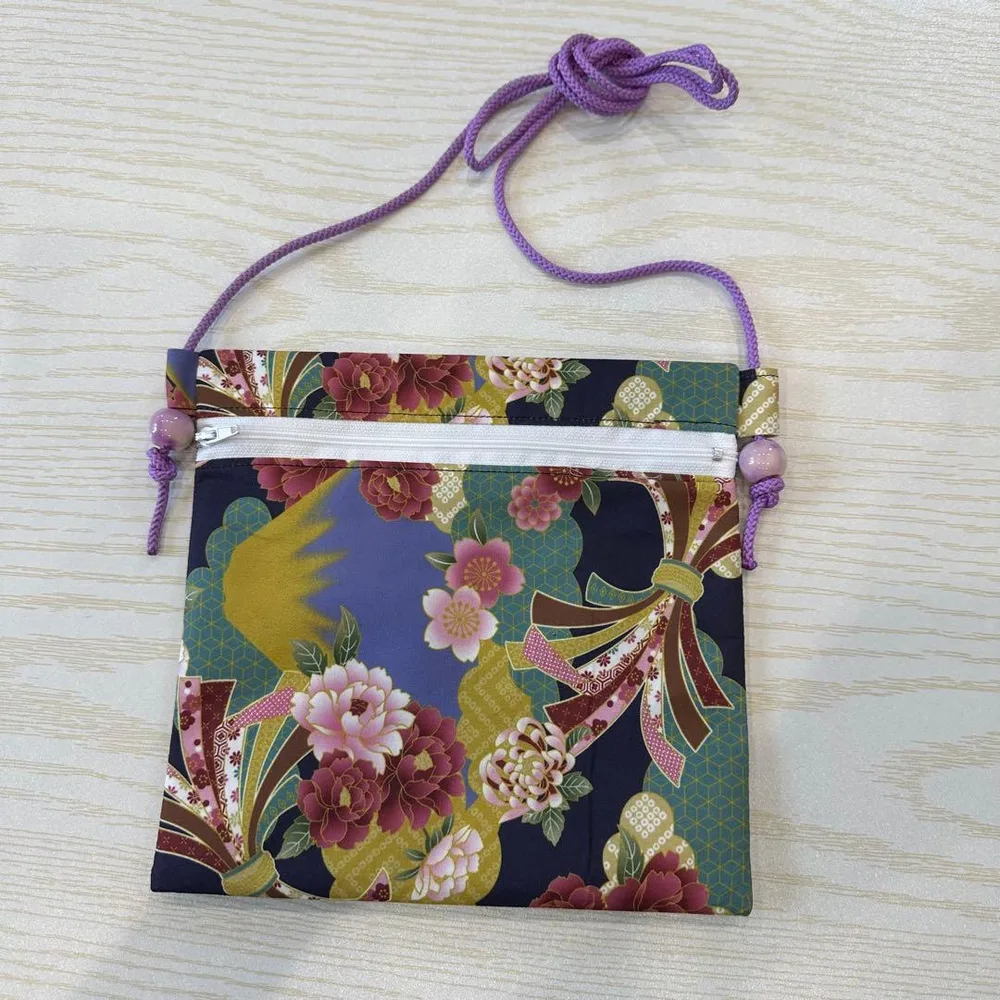ハンドメイド ポシェット 和柄 お祭り用品