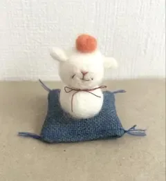 ✳︎ハンドメイド✳︎ 羊毛フェルトのひつじの鏡餅✳︎2