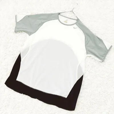 NIKE ナイキ ドライフィット スポーツ Tシャツ 白 灰色 青メンズLサイズ
