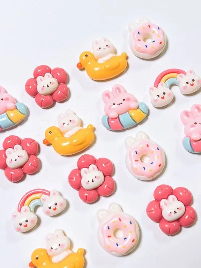 デコパーツ☆お天気うさぎ1個25円