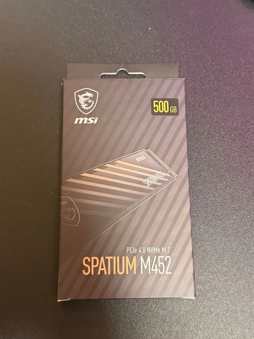 MSI SPATIUM M452 PCIe 4.0 NVMe M.2 500GB