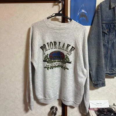 【90s USA製】Hanes スウェット XL グレー PRIOR LAKE