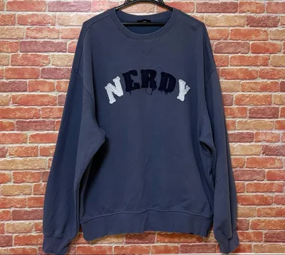 <特別価格>NERDY スウェット トレーナー ネイビー L