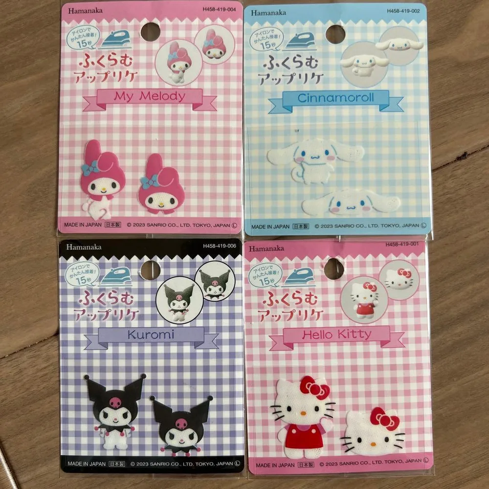 サンリオ ふくらむアップリケ 4種セット