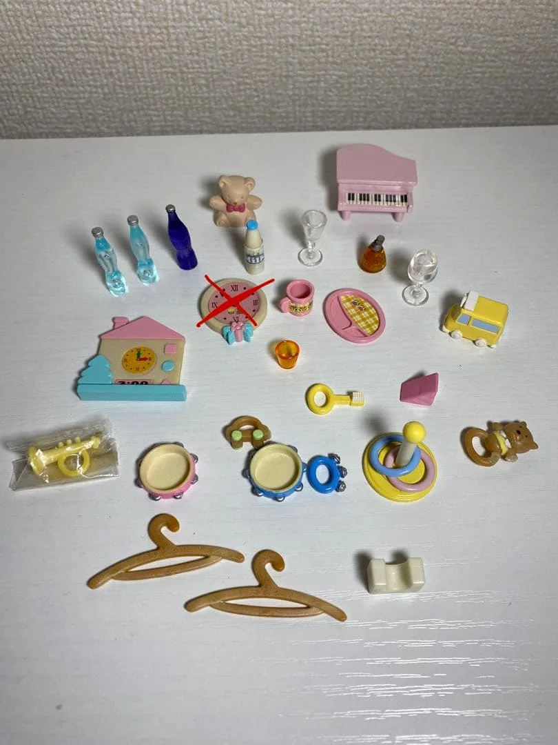シルバニアファミリー 森のマーケット 小物 まるい時計なし
