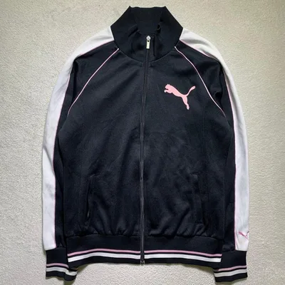 【F3351】PUMA トラックジャケット サイズL ブラック