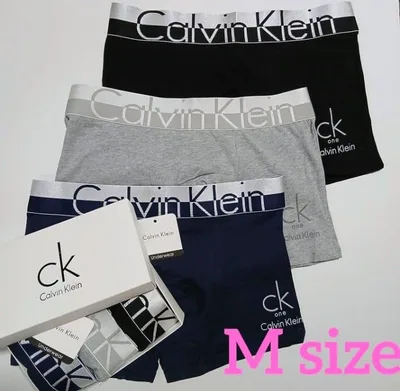 Calvin Klein ボクサーパンツ Mサイズ 3枚セット 黒紺グレー
