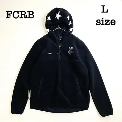 9002 FCRB ブリストル ハーフジップパーカー フリース 黒 プルオーバー