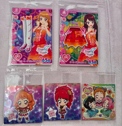 アイカツ セブンイレブン ガーリーデビルコーデ 2枚セット ウエハースシール