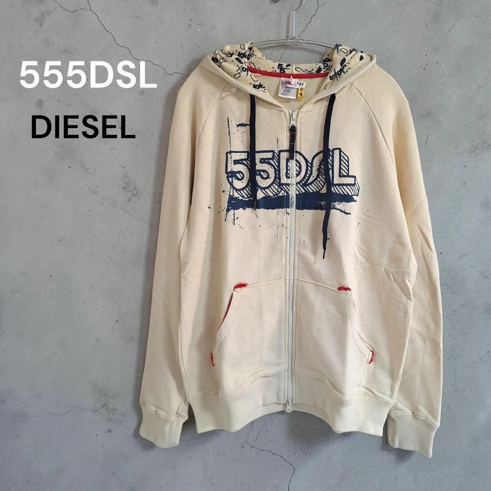 55DSL DIESEL ヴィンテージ ジップアップパーカー クリーニング済
