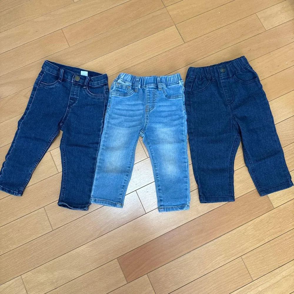 キッズ デニムパンツ 3本セット まとめ売り