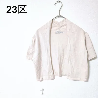 23区【38】カーディガン 半袖 オンワード樫山