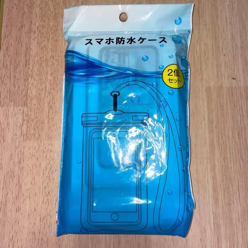 【新品・2個セット】スマホ防水ケース ネックストラップ付き