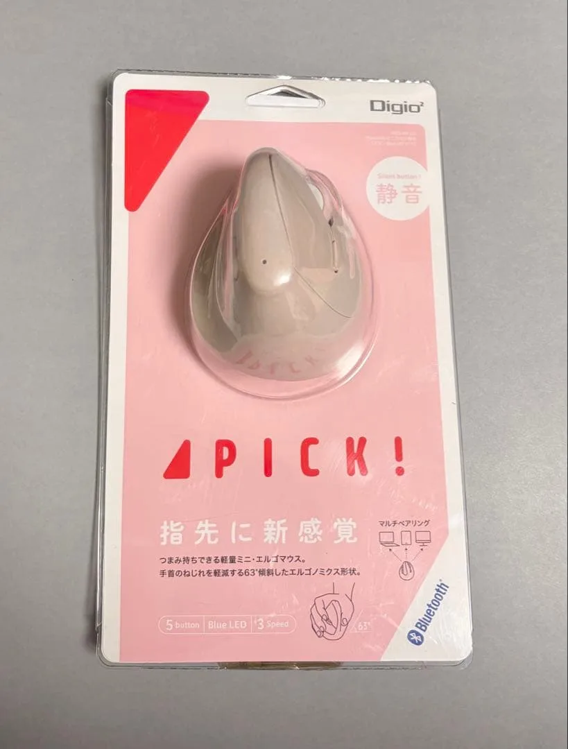 未使用 Digio2 マウス PICK ナカバヤシ Bluetooth ピンク