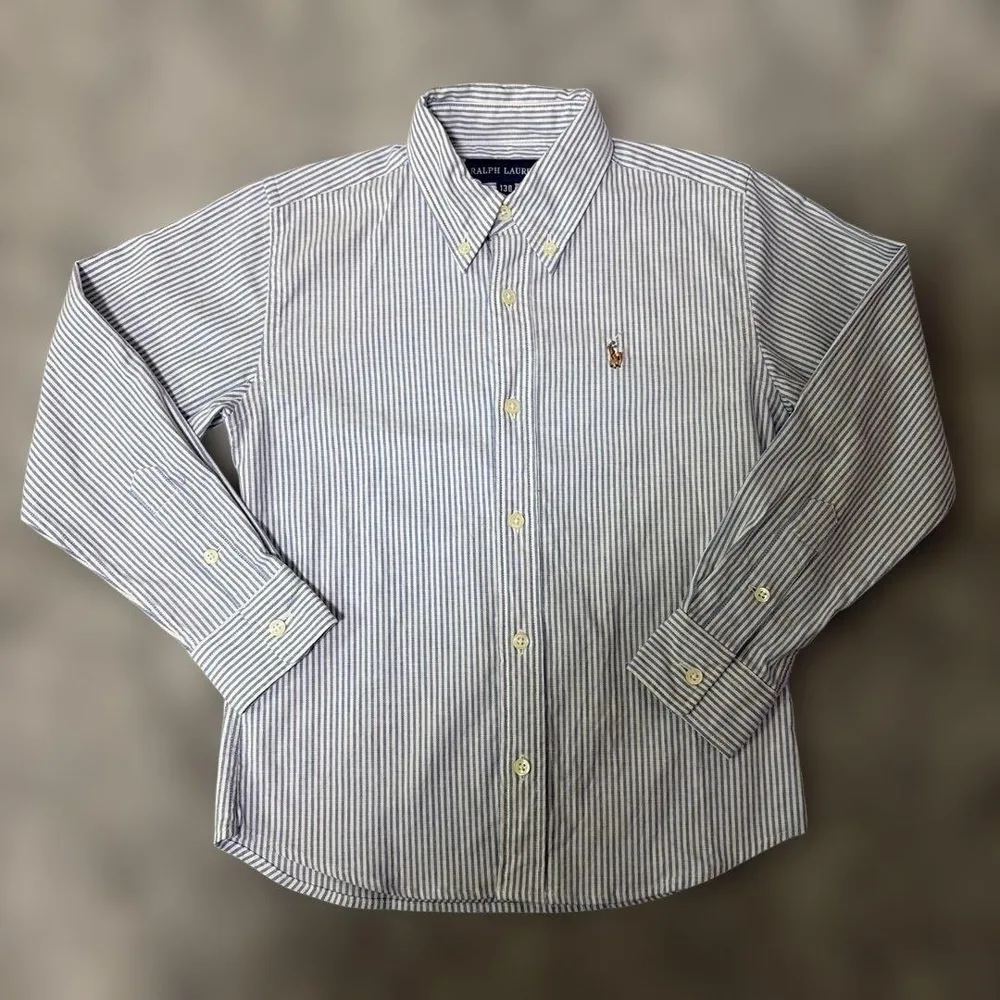 RALPH LAUREN ラルフローレン ストライプ シャツ 長袖 130