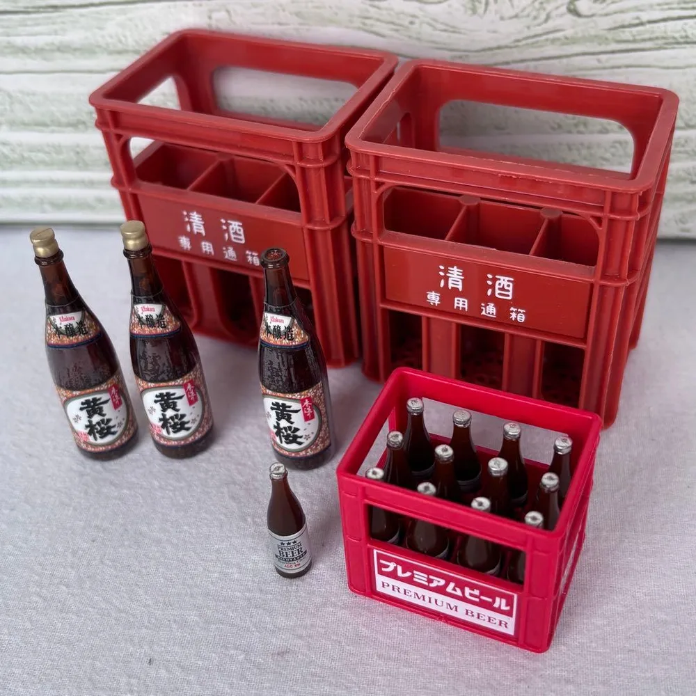 ミニチュア 清酒専用通箱 黄桜 一升瓶 プレミアムビールケース まとめ売り