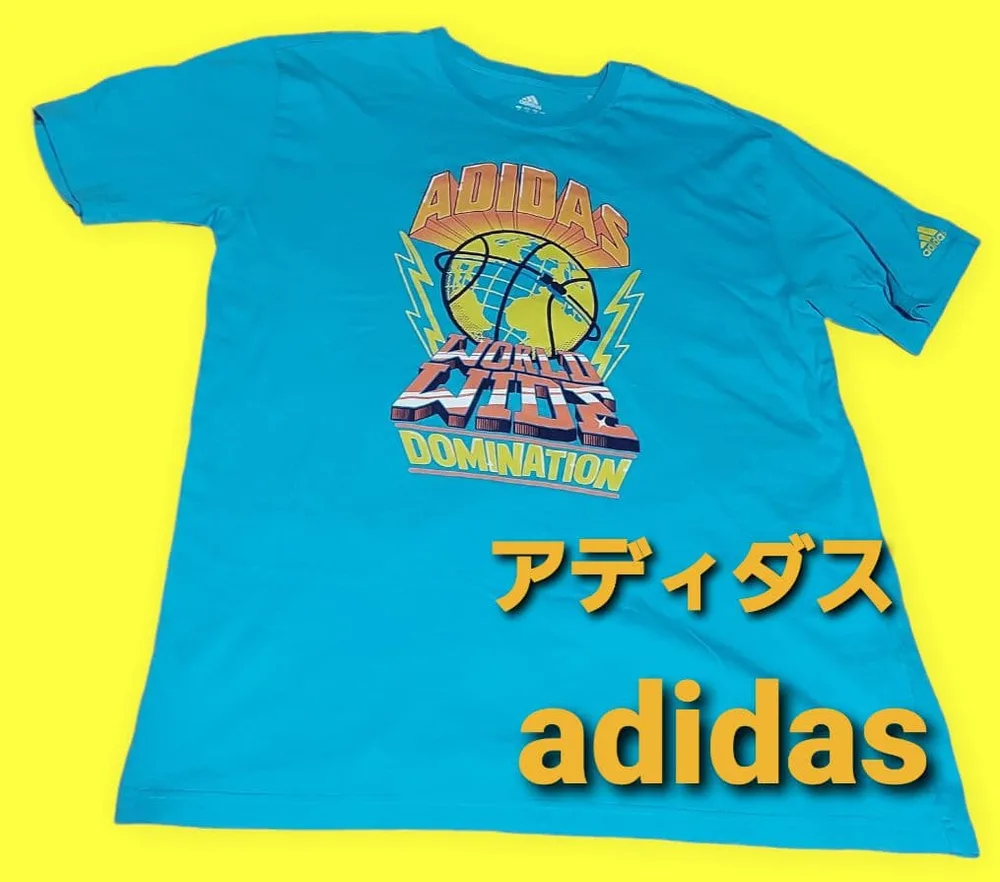 adidasビックプリントTシャツ アディダスTシャツ