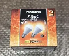 【未使用】Panasonic パルック LED電球 プレミア 40形 2個セット