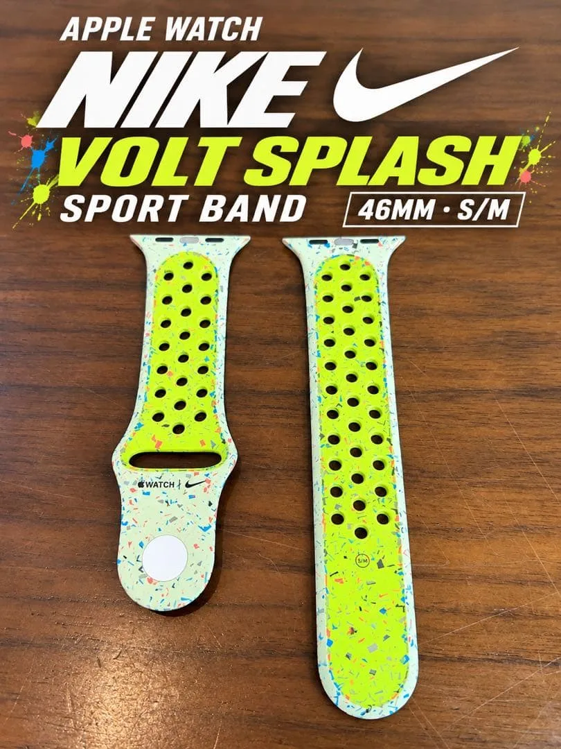 Apple Watch Nikeスポーツバンド ボルトスプラッシュ 46mm