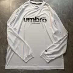 【新品タグ付】y2k 00sアンブロ 長袖Tシャツ 4L ホワイト 吸水速乾