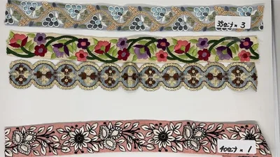 刺繍リボン 4種セット ハンドメイド 手芸素材