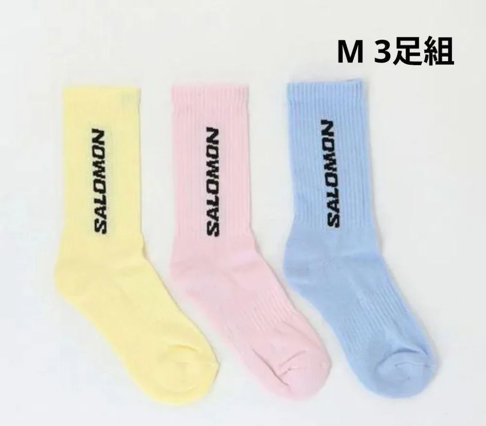 サロモン salomon 靴下 EVERYDAY CREW 3-PACK