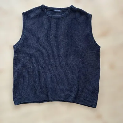 URBAN RESEARCH ニットベスト ネイビー 38
