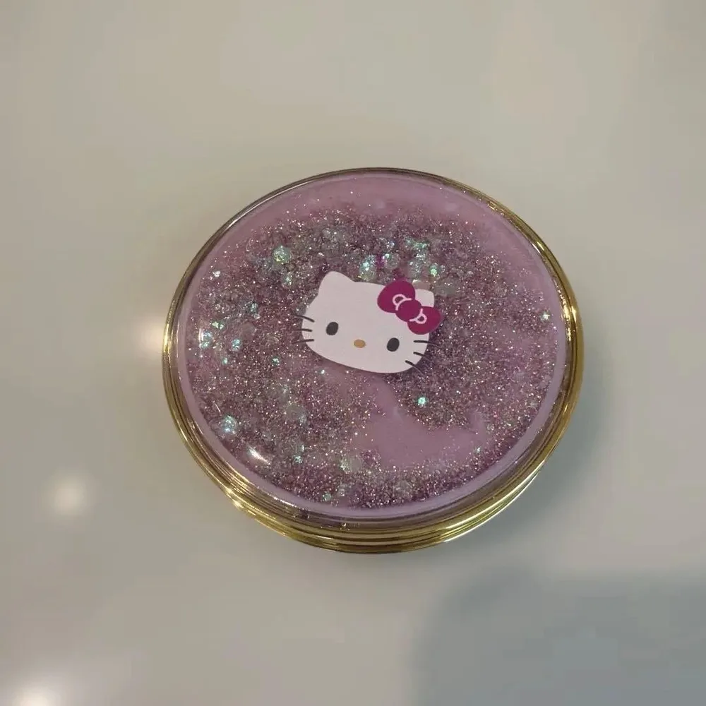ハローキティ コンパクトミラー ピンク ラメ