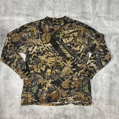 90s mossy oak モックネック 迷彩 リアルツリー 刺繍 ロンT