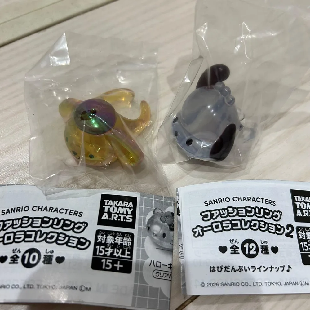 サンリオキャラクターズ ファッションリング ポムポムプリン ポチャッコ オーロラ