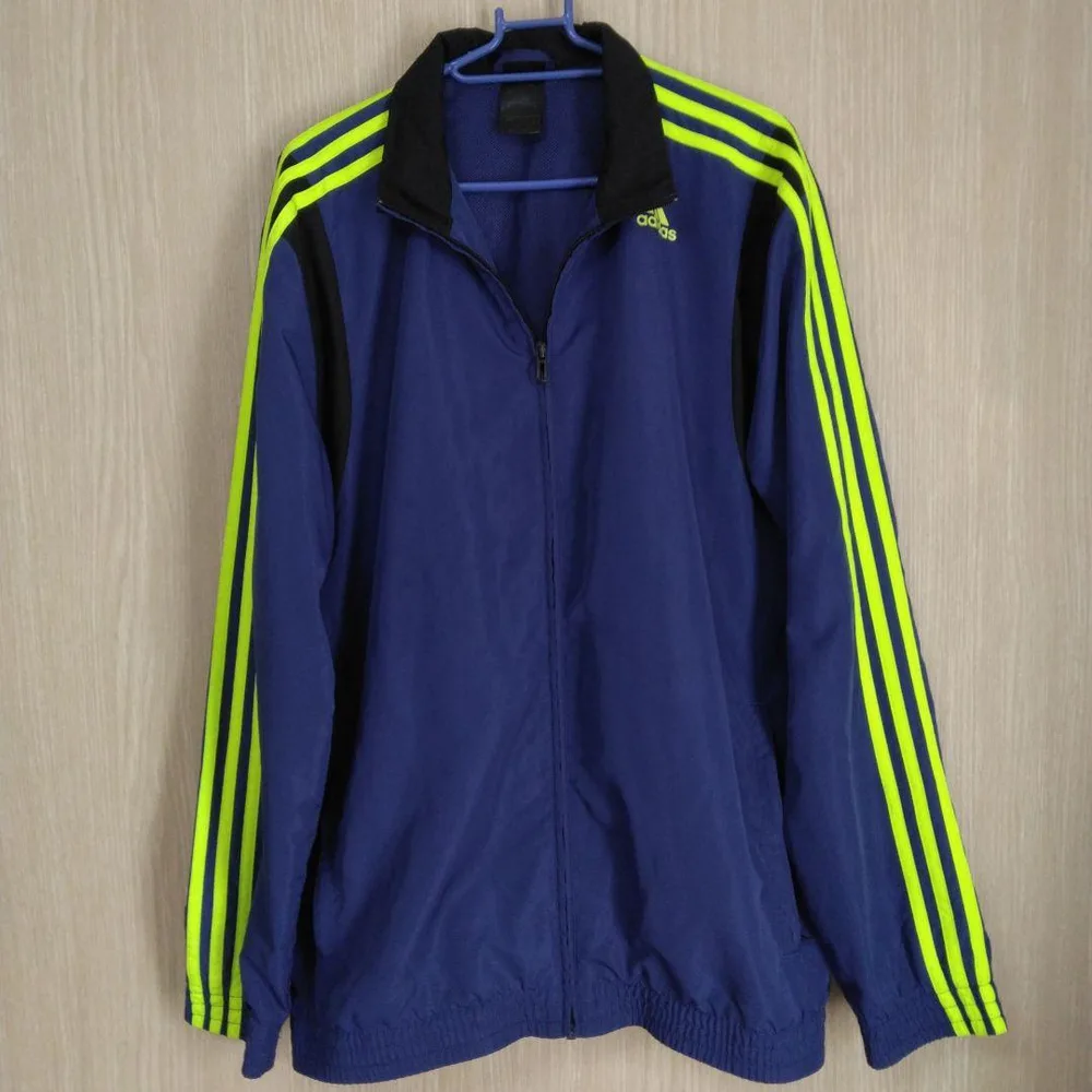 adidas フルジップト蛍光色トラックジャケット
