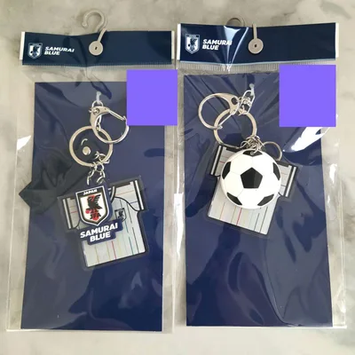 SAMURAI BLUE サッカー日本代表 アウェイ キーホルダー 2種セット